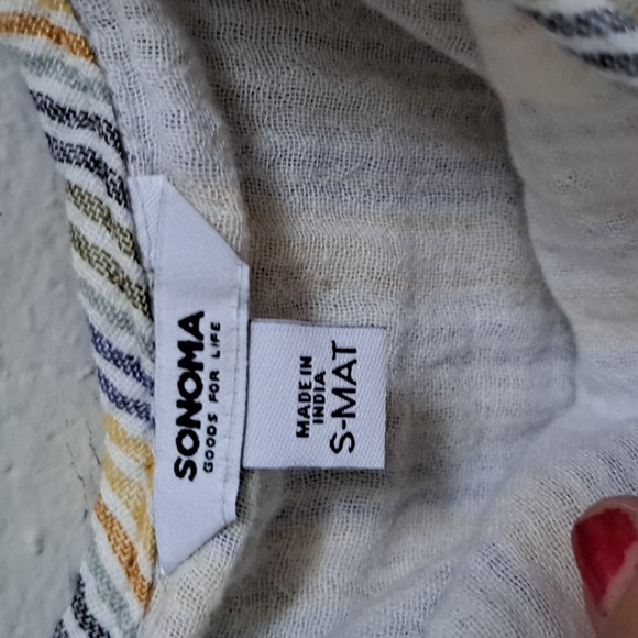 Maternity Sonoma Tie Striped Summer Top. Size Small NWT - Picture 8 of 8